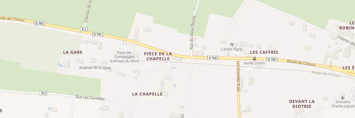Plan du 20 Piece de la Chapelle à Sazilly