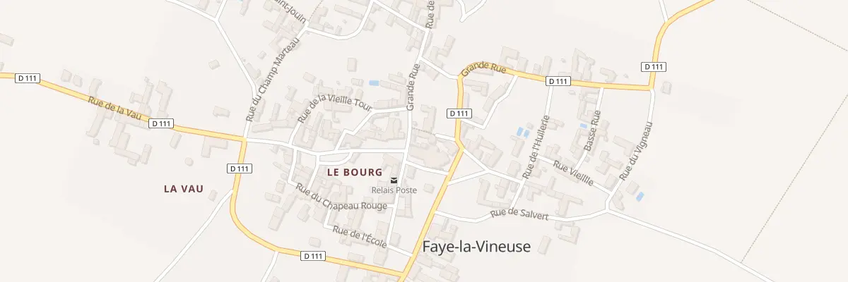 Plan du 2 Rue Grande Rue à Faye-la-Vineuse