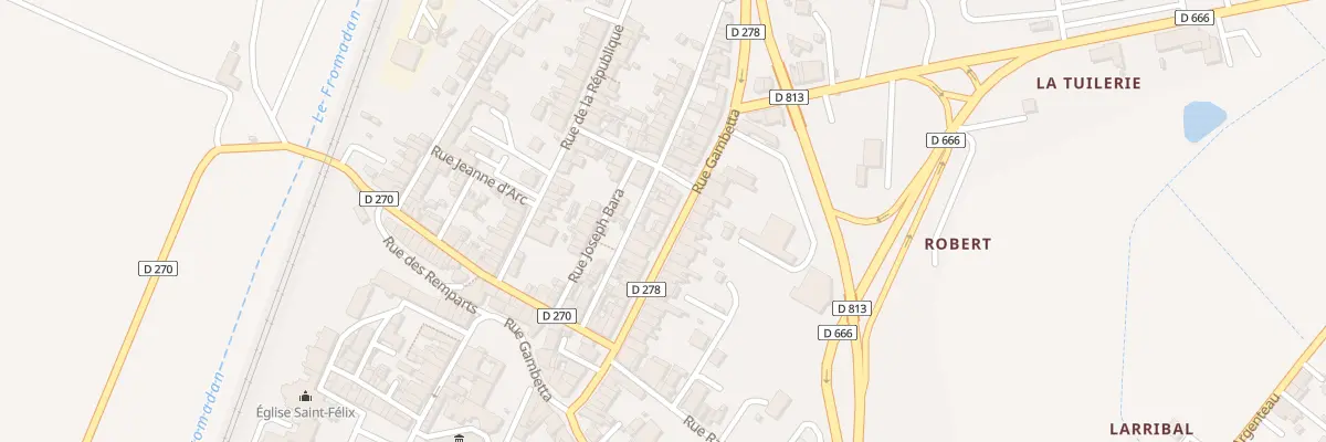 Plan du 40B Rue Gambetta à Aiguillon