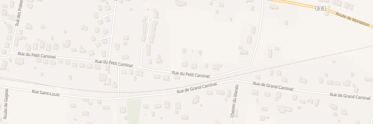 Plan du 33 Rue du Petit Caminel à Gardonne