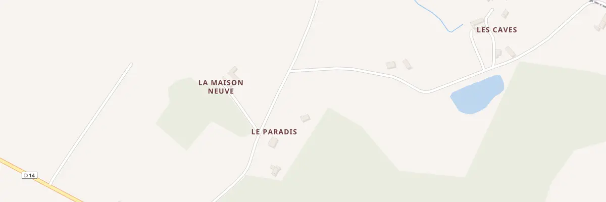 Plan du 1 Le Paradis à Orches