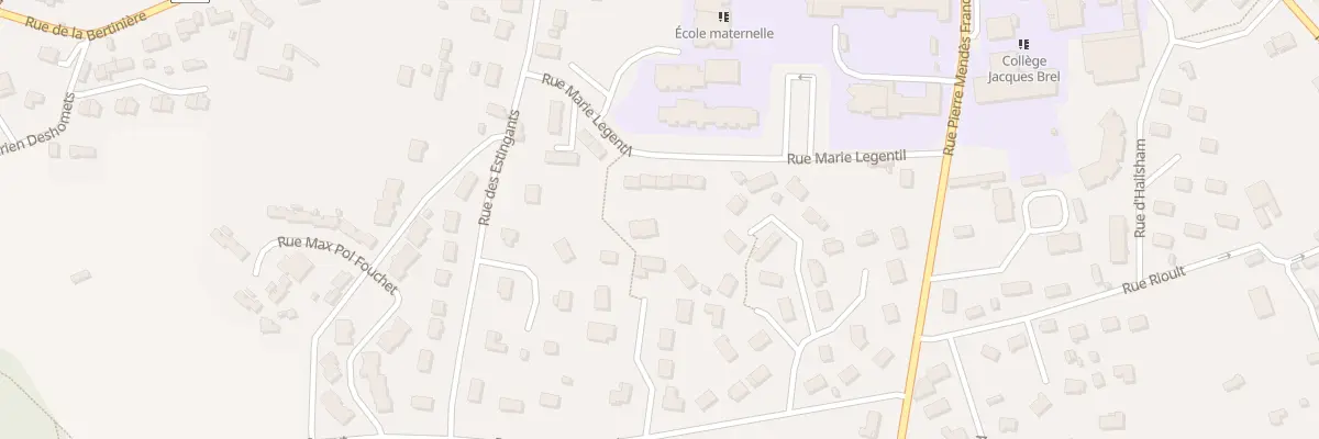 Plan du 225 Rue Marie Legentil à Beuzeville
