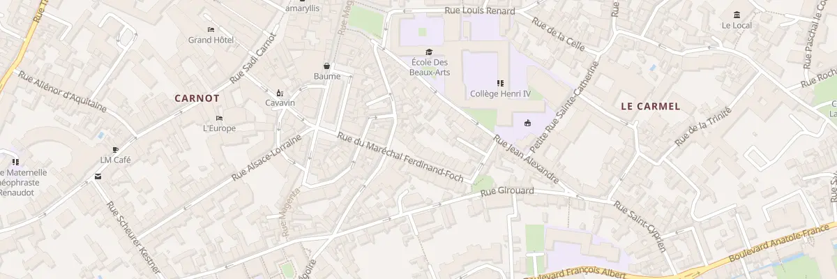 Plan du 26B Rue du Maréchal Foch à Poitiers