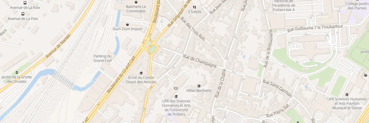 Plan du 12 Rue de Champagne à Poitiers
