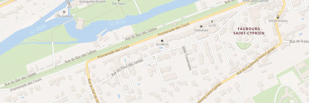 Plan du 38 Rue du Haut Des Sables à Poitiers