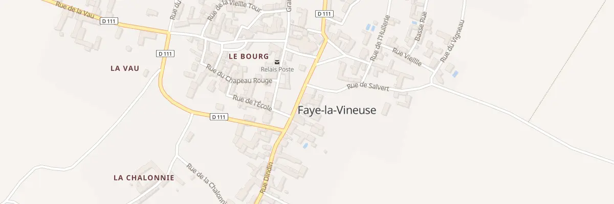 Plan du 1 Pl des Quinconces à Faye-la-Vineuse