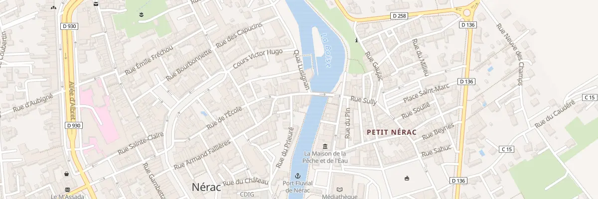 Plan du 7 Rue Pusoque à Nérac