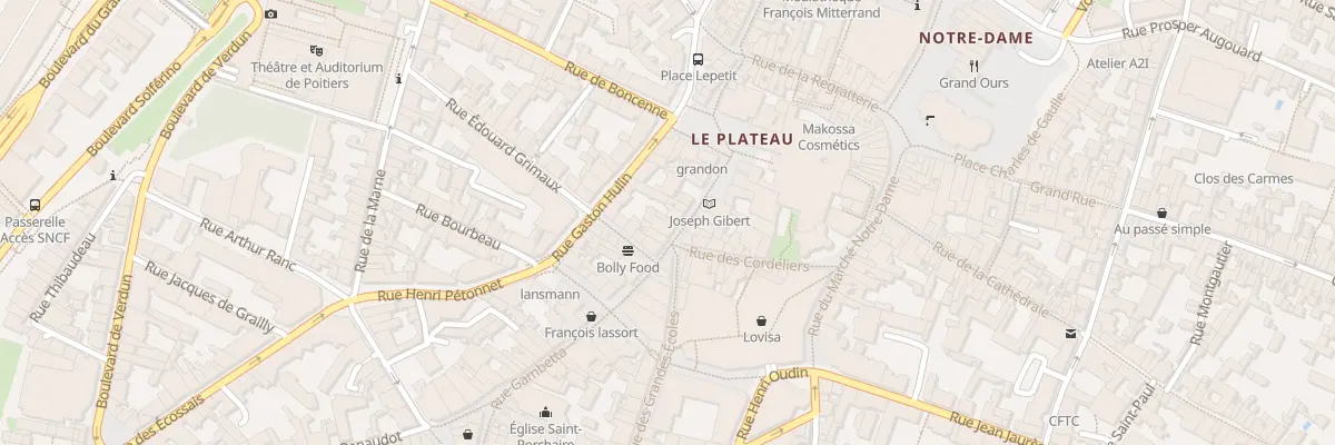 Plan du 24 Rue Gambetta à Poitiers