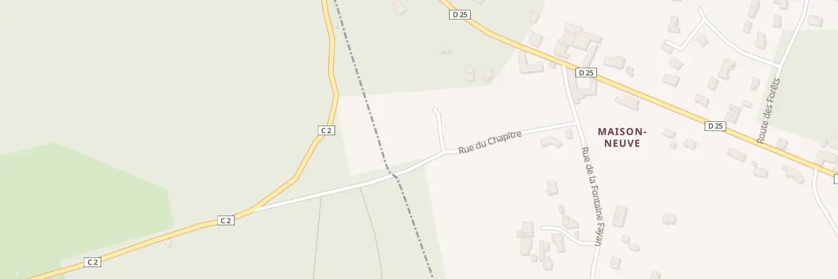 Plan du 172 Rue du Chapitre à Vouzan