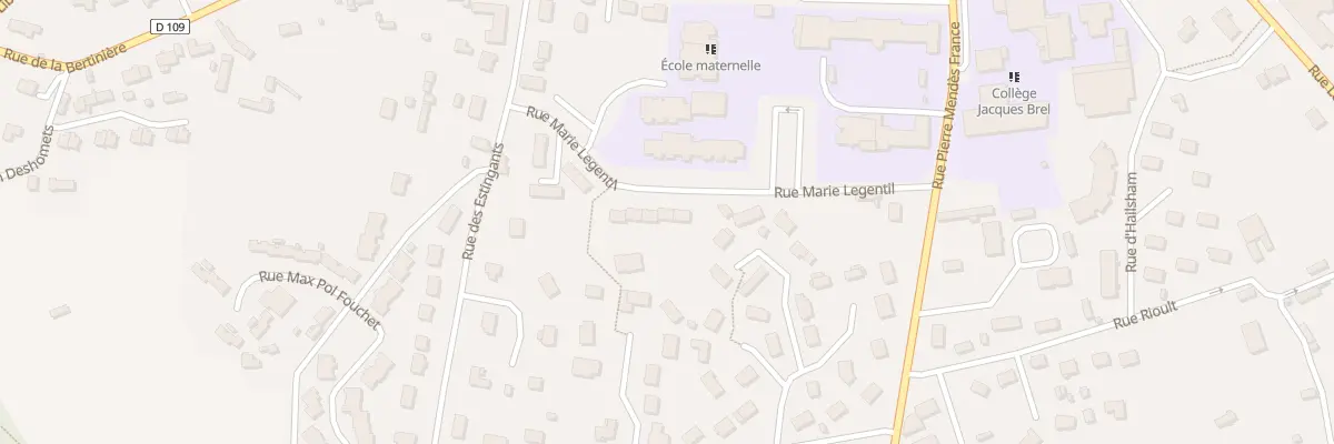 Plan du 187 Rue Marie Legentil à Beuzeville