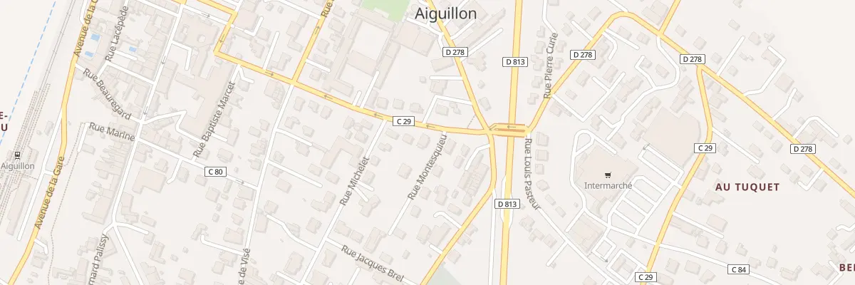 Plan du 2 Rue Montesquieu à Aiguillon