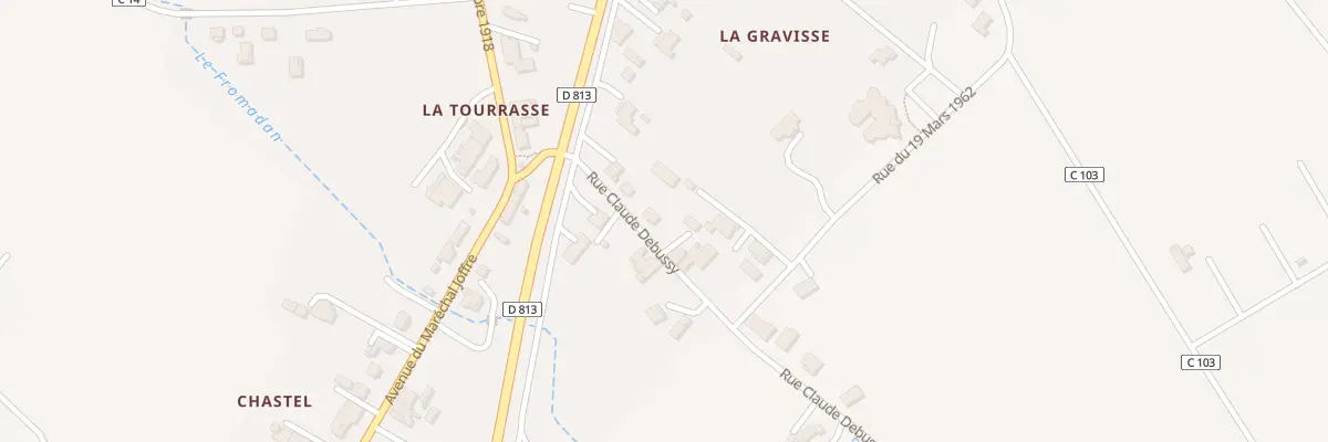 Plan du 5 Rue Claude Debussy à Aiguillon