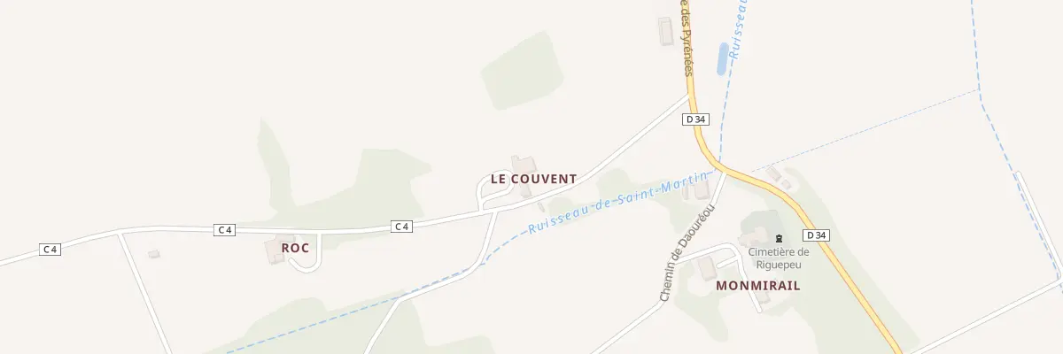 Plan du 5037 Le Village à Riguepeu