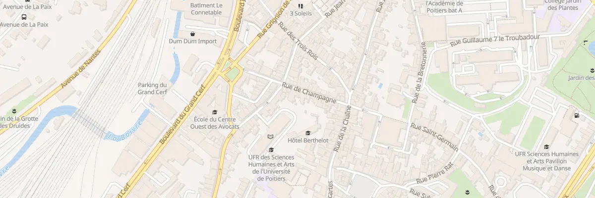 Plan du 18 Rue de Champagne à Poitiers