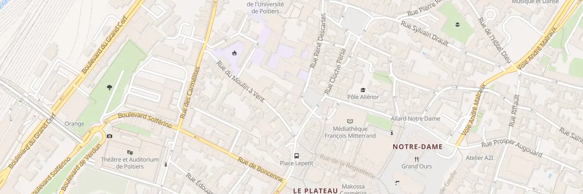Plan du 32 Pl Charles 7 à Poitiers