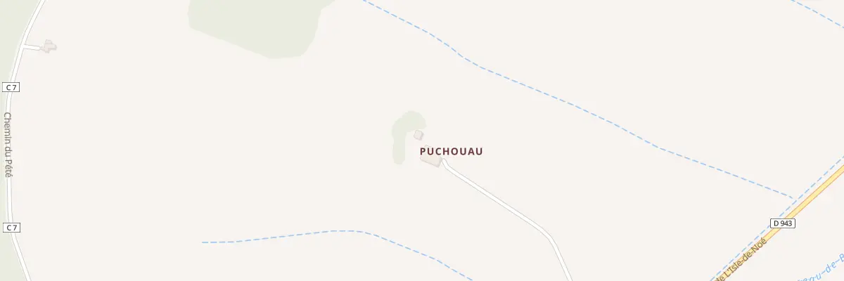 Plan du 227 A Puchouau à Montesquiou
