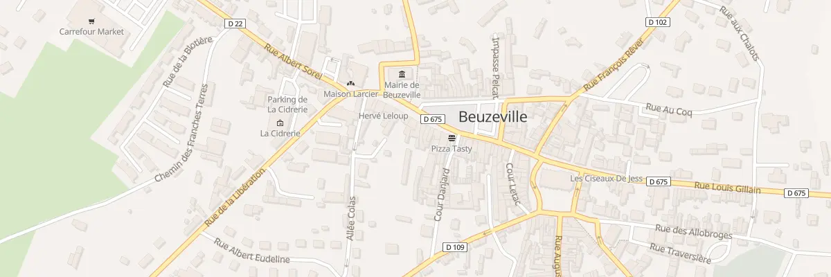 Plan du 70 Rue Constant Fouché à Beuzeville