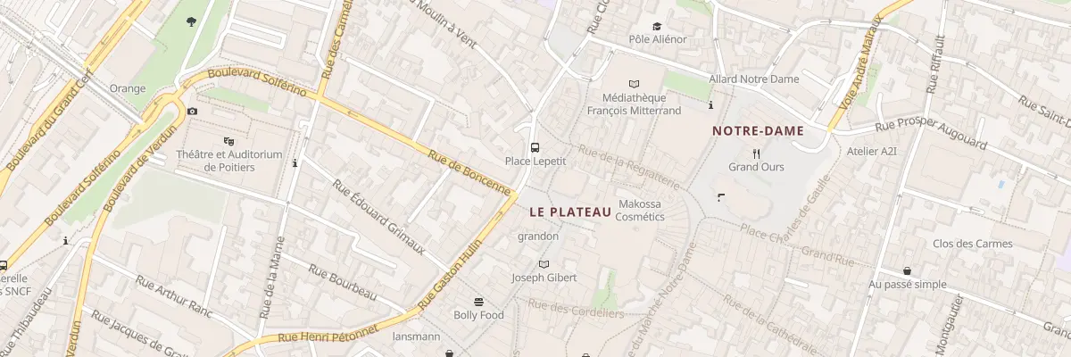 Plan du 12 Pl Alphonse Le Petit à Poitiers