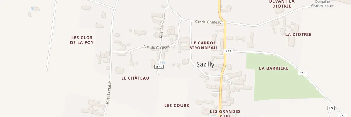 Plan du 113 Les Cours à Sazilly