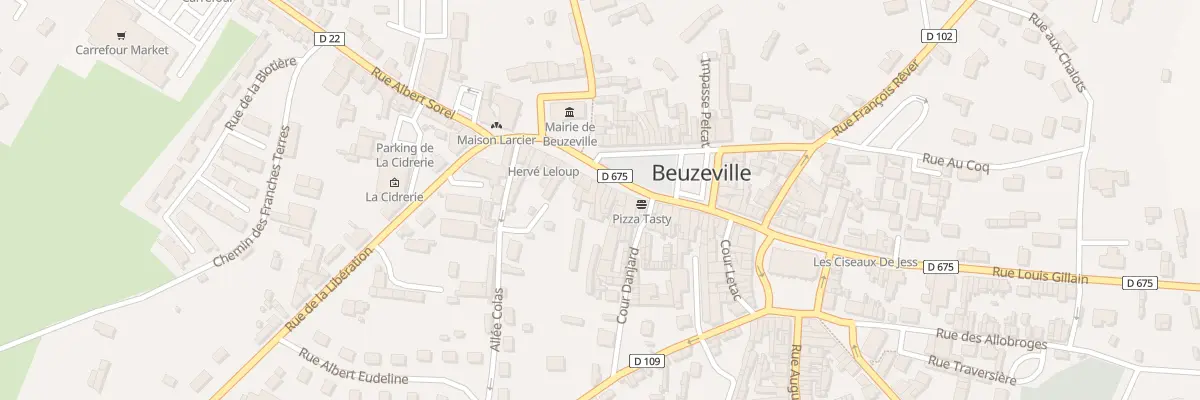 Plan du 74 Rue Constant Fouché à Beuzeville