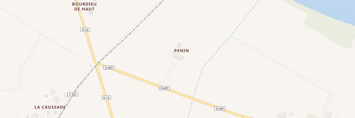 Plan du 2620 Rte de Meneaux à Feugarolles