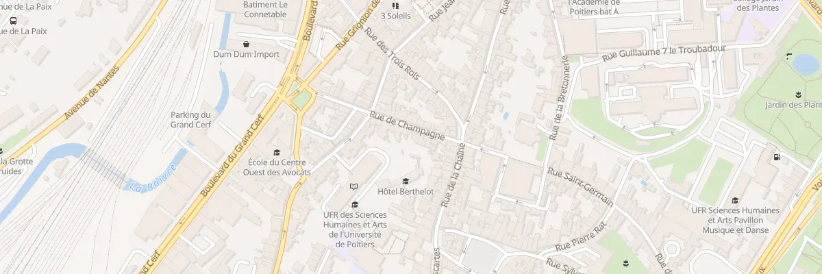 Plan du 24 Rue de Champagne à Poitiers