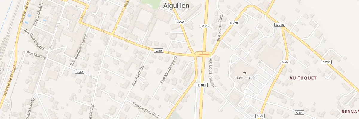 Plan du 1 Rue Montesquieu à Aiguillon