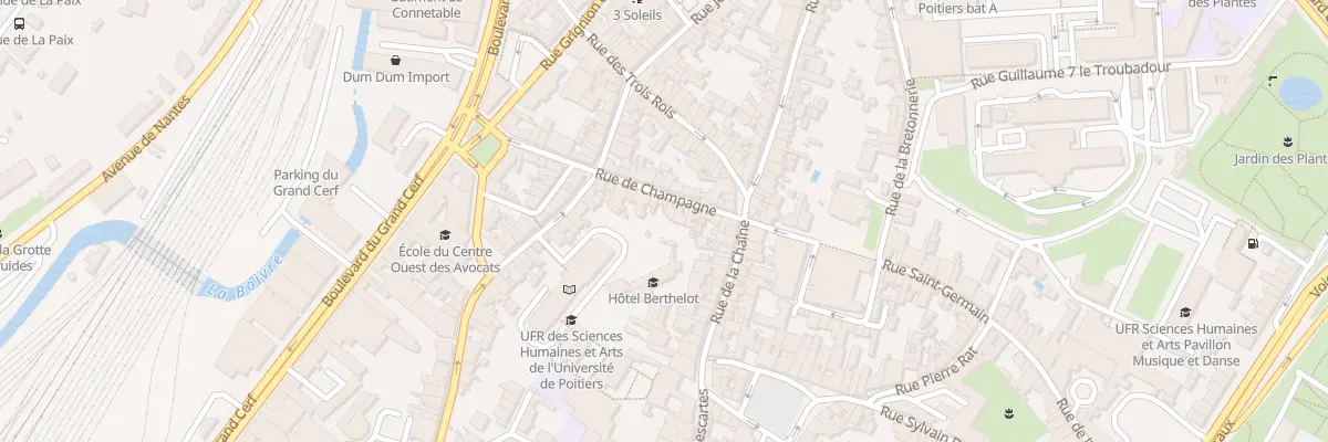 Plan du 26 Rue de Champagne à Poitiers