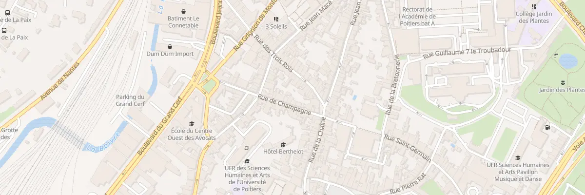 Plan du 27 Rue de Champagne à Poitiers