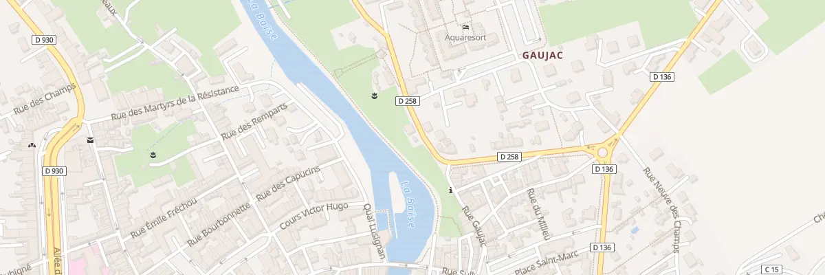 Plan du 4 Bd de Gaujac à Nérac