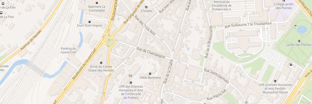 Plan du 29 Rue de Champagne à Poitiers