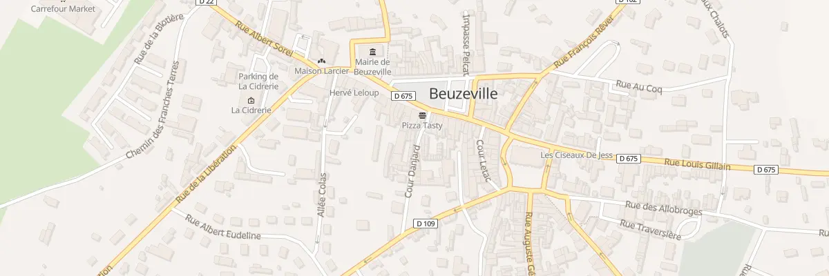 Plan du 22 Cour Danjard à Beuzeville