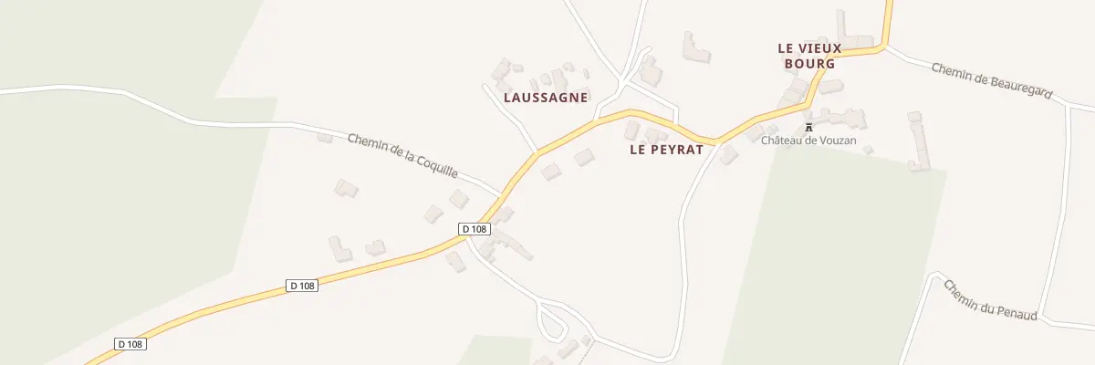 Plan du 351 Rue du Château à Vouzan