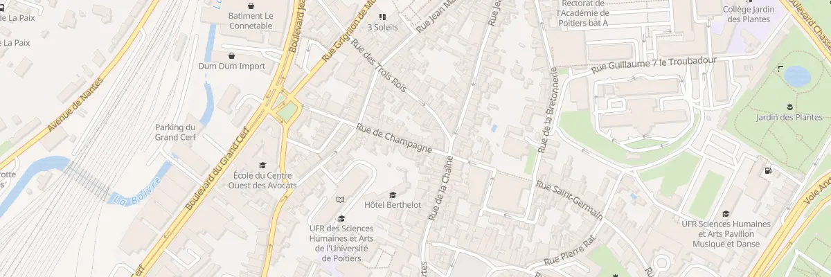 Plan du 31 Rue de Champagne à Poitiers