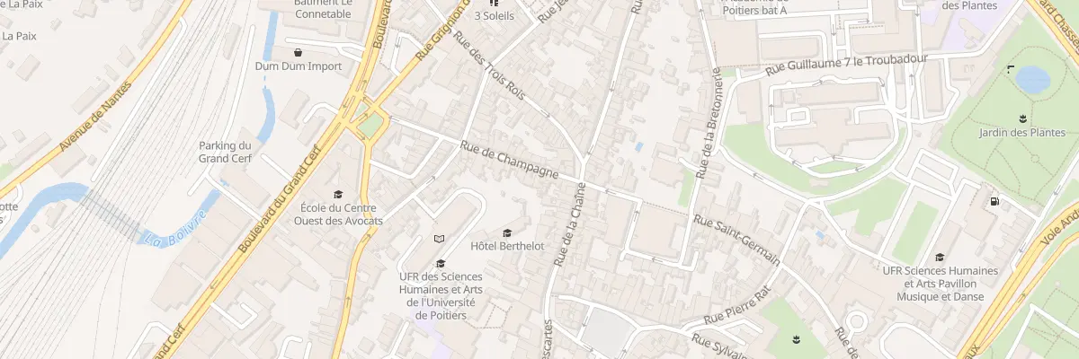 Plan du 28B Rue de Champagne à Poitiers