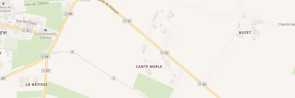 Plan du 5126 A Cante Merle à Cassaigne