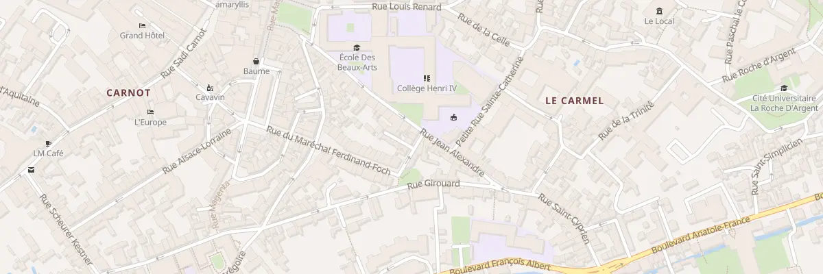 Plan du 2B Rue du Maréchal Foch à Poitiers