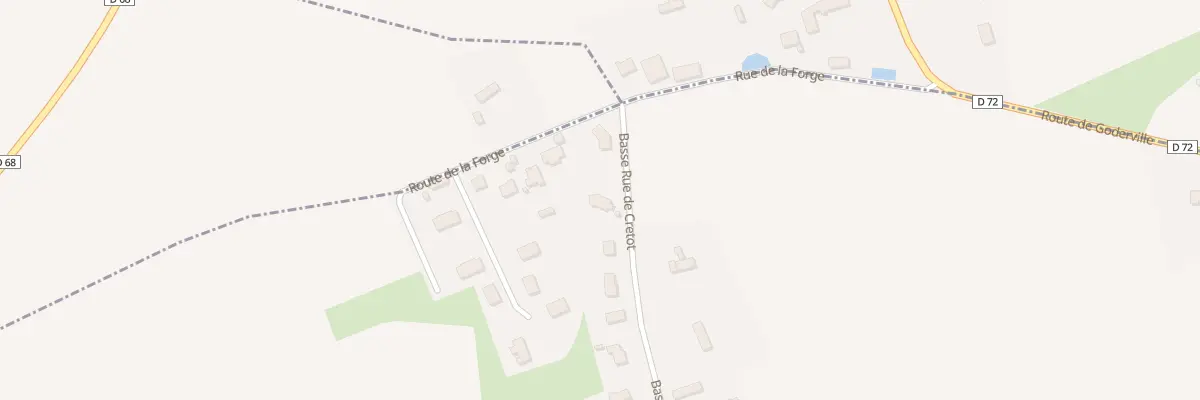 Plan du 1088 Basse Rue de Crétot à Goderville