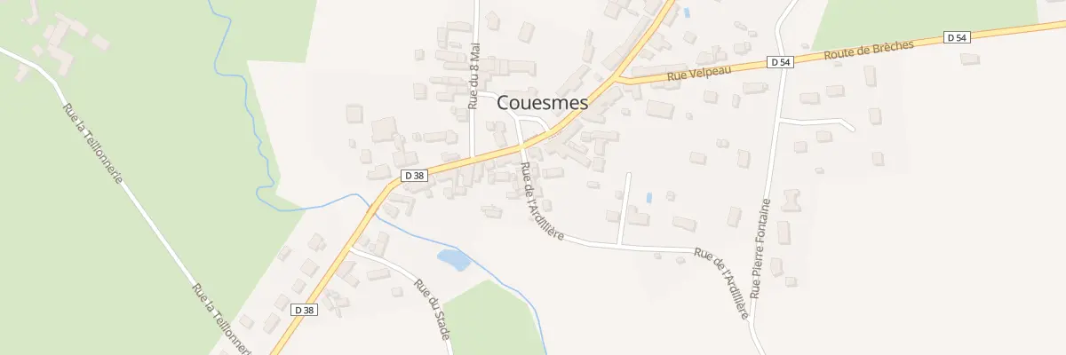 Plan du 260 Le Bourg à Couesmes