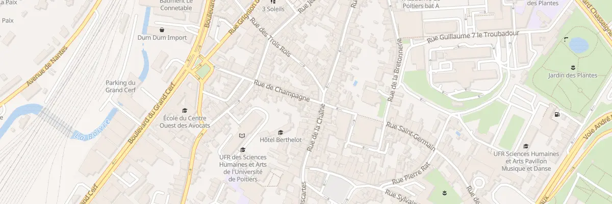 Plan du 32 Rue de Champagne à Poitiers