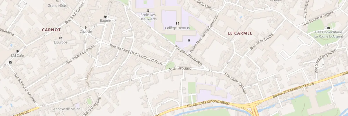 Plan du 3 Rue du Maréchal Foch à Poitiers