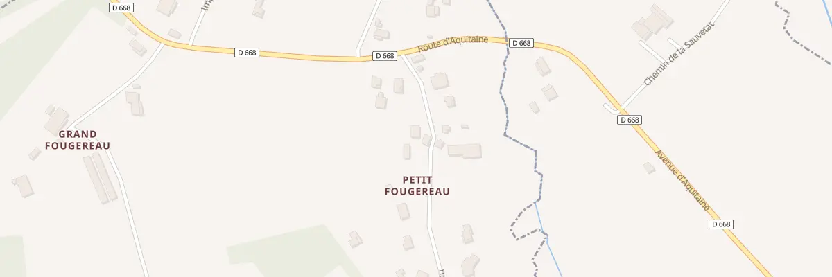 Plan du 110 Rte du Petit Fougereau à Roumagne