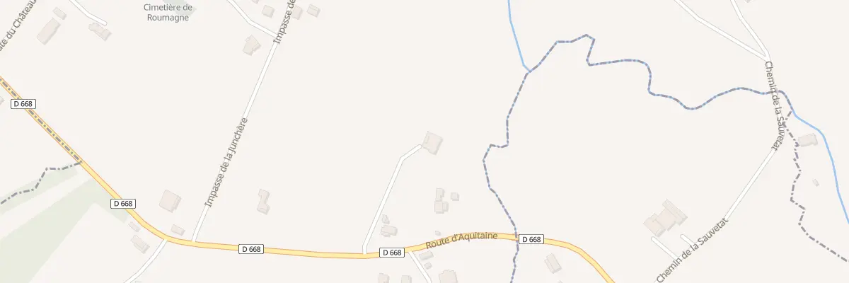 Plan du 188 Rte d’Aquitaine à Roumagne