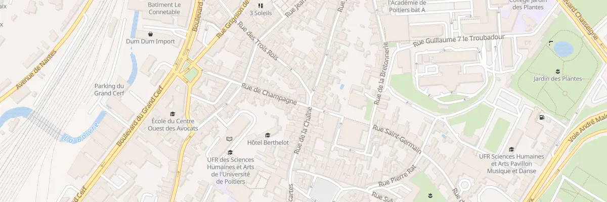 Plan du 39 Rue de Champagne à Poitiers