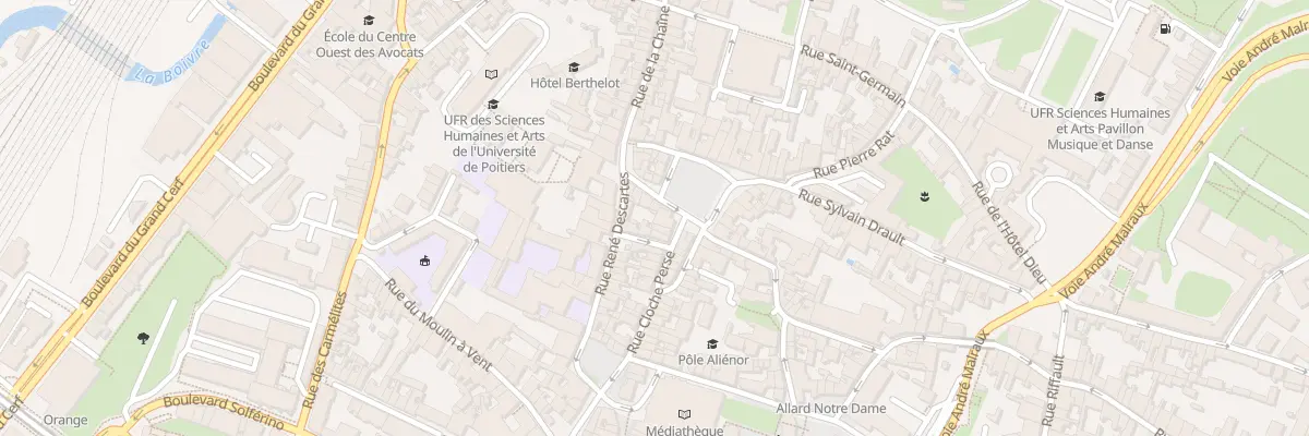 Plan du 2 Rue Cloche Perse à Poitiers