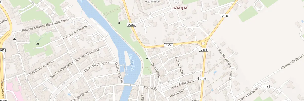 Plan du 8 Bd de Gaujac à Nérac