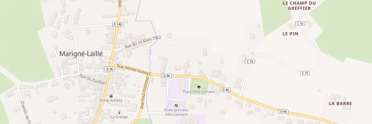 Plan du 18 Rue du 19 Mars 1962 à Marigné-Laillé