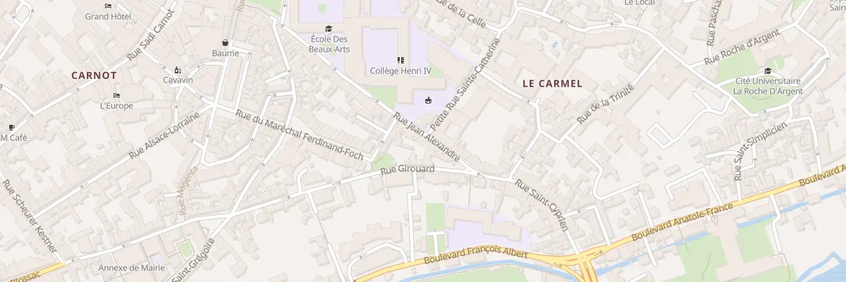 Plan du 7 Rue Jean Alexandre à Poitiers