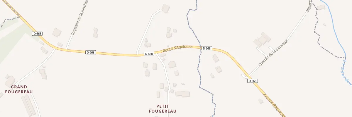 Plan du 47 Rte du Petit Fougereau à Roumagne