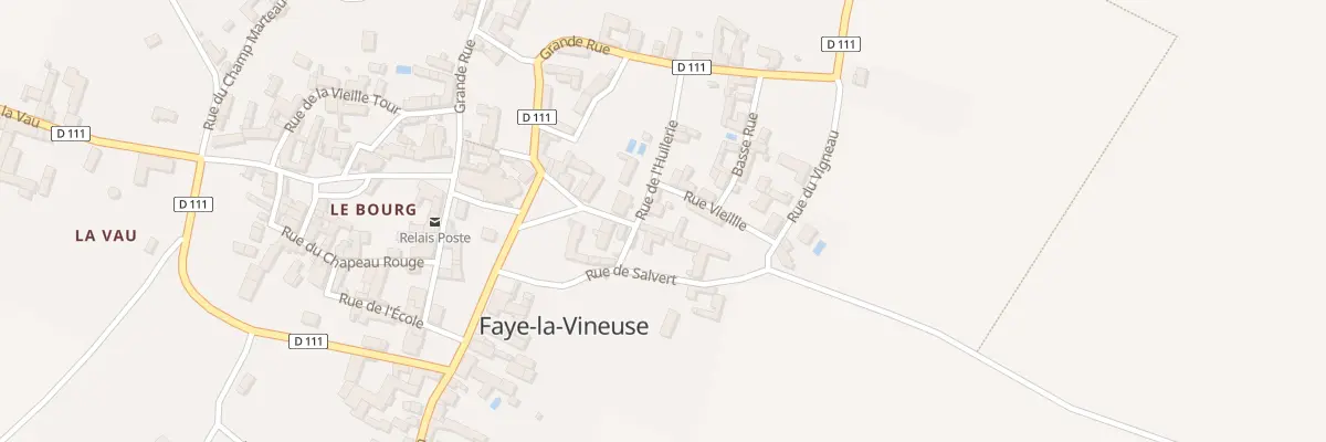 Plan du 4 Rue de l’Huilerie à Faye-la-Vineuse